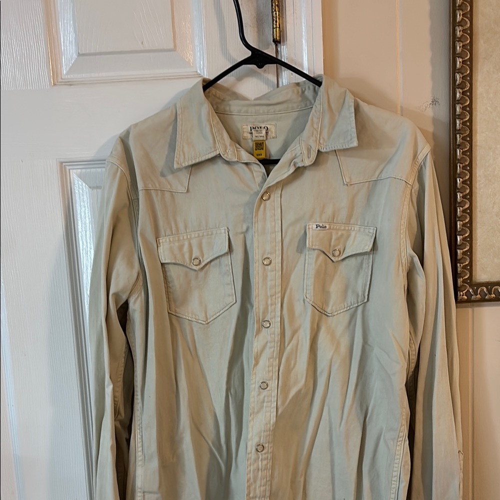 Polo by Ralph Lauren Tan Lightweight Shirt Jacket